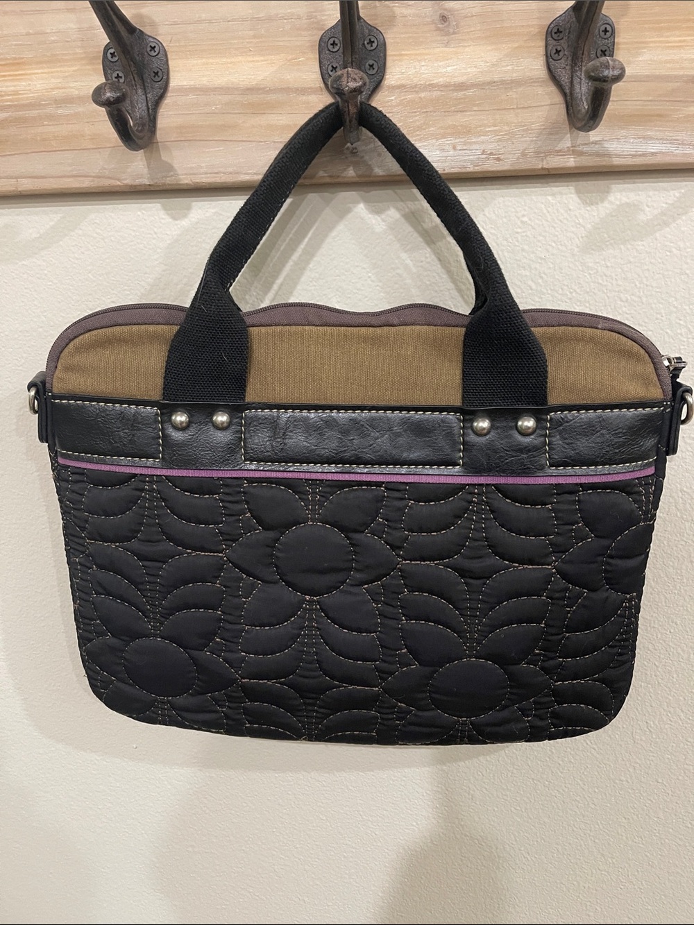 FOSSIL Key-Per Quilted Laptop Tote